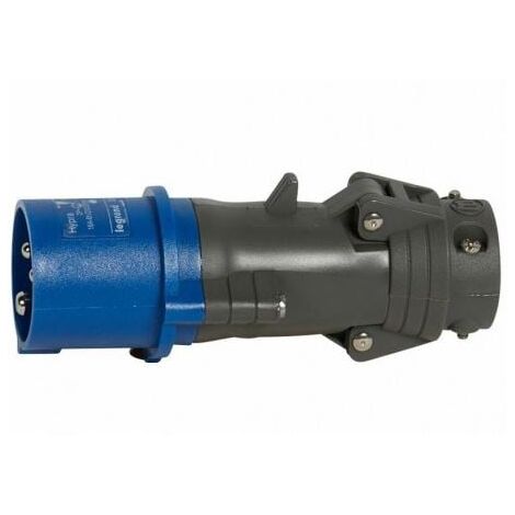 Fiche mobile droite Hypra IP44 16A - 200V à 250V - 3P+N+T - plastique - LEGRAND