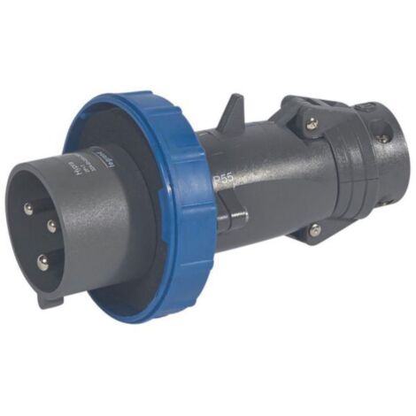 Fiche mobile droite Hypra IP66/67-55 32A - 200V à 250V - 2P+T - plastique - LEGRAND
