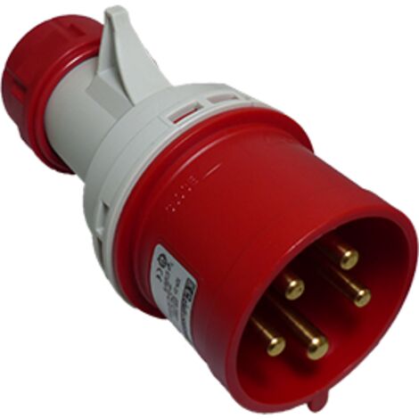 Fiche mobile droite IP44 380/415V 3P+N+T 16A (PCE) / EC69074