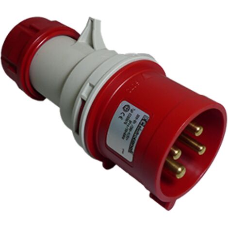 Fiche mobile droite IP44 380/415V 3P+T 32A (PCE) / EC69076
