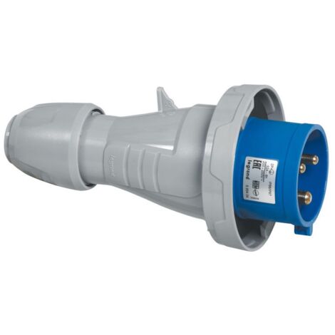 Fiche mobile droite P17 IP66/67 16A de 200V à 250V 2P+T LEGRAND 555324