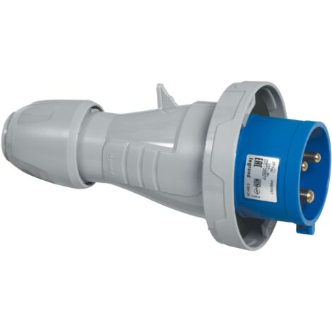 Fiche mobile droite P17 IP66/67 32A de 200V à 250V 2P+T LEGRAND 555434