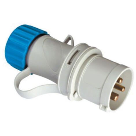 Fiche mobile FME ART 75.100 16A 2 places + T 220V IP44 CE bleu