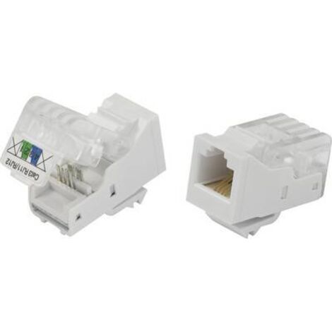 Fiche modulaire femelle, sans outils TRU COMPONENTS 817968 RJ14 femelle, droit naturel 1 pc(s) S470631
