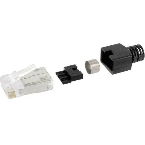 Fiche modulaire mâle blindée CAT 6 BEL Stewart Connectors SS-39200-006 RJ45 mâle, droit Pôle: 8P8C transparent 1 pc(s) Q085921