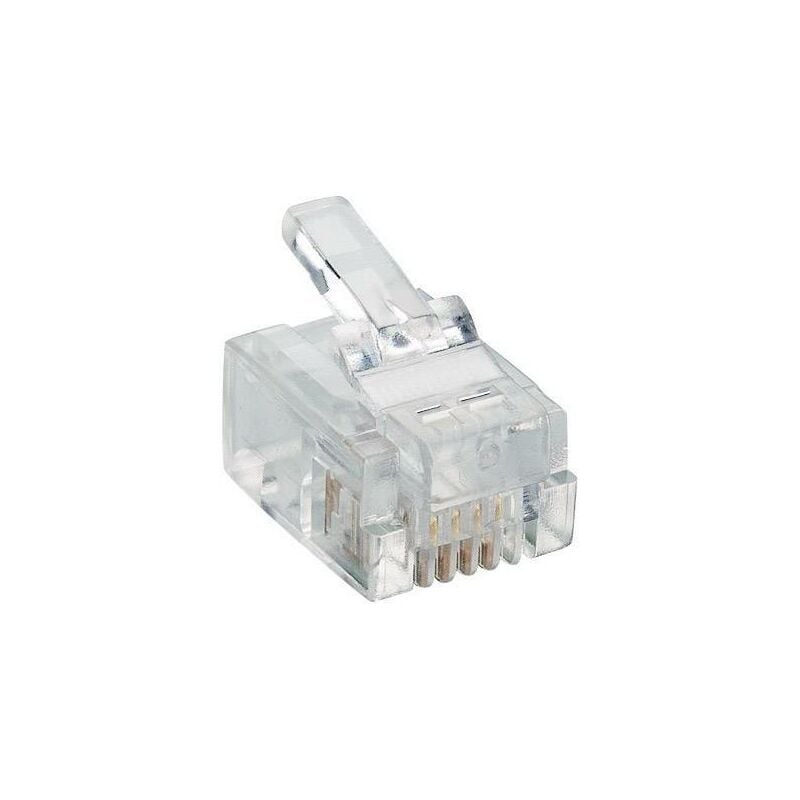 Fiche modulaire mâle Lumberg p 127 RJ11 mâle, droit RJ11 Pôle: 6p4c transparent 1 pc(s) D26363