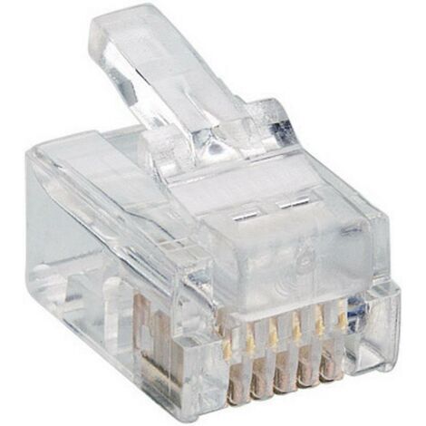 Fiche modulaire mâle Lumberg P 128 RJ12 mâle, droit RJ12 Pôle: 6p6c transparent 1 pc(s) D26304