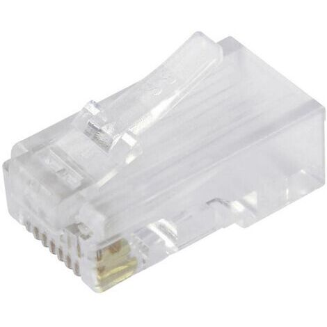 Fiche modulaire mâle non blindée Cat.5e BEL Stewart Connectors SS-37000-002 RJ45 mâle, droit Pôle: 8P8C transparent 1 pc(s) Q085721