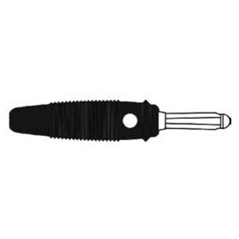 Fiche multicontacts 4mm a trou transversal - noir (version 30a) (bula 30k)