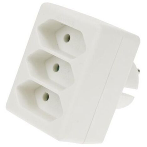 Fiche multiple, 3 prises euro