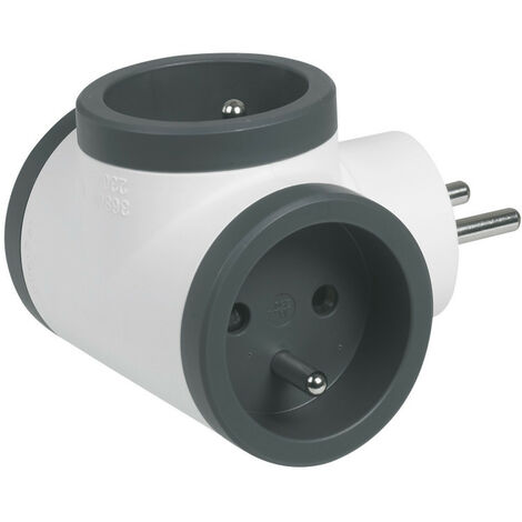 LEGRAND Fiche multiprise 16 A 3x2 P+T 3 sorties laterales blanc