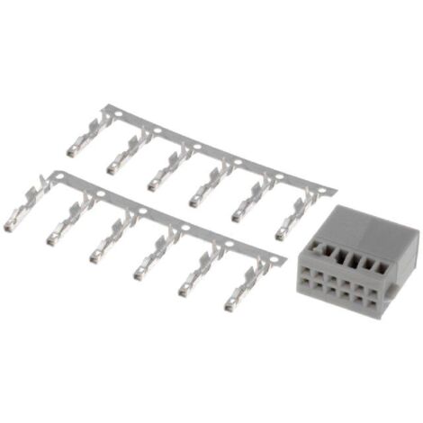 Fiche nue Fakra male 12PIN blanche avec broches