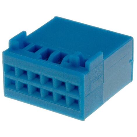 Fiche nue Fakra male 12pin bleue