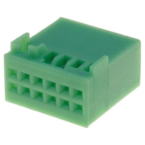 Fiche nue Fakra male 12pin verte