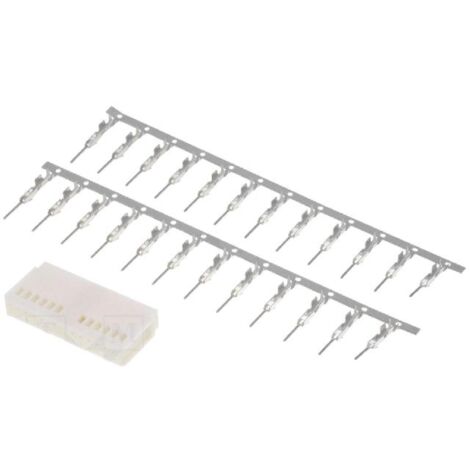 Fiche nue Fakra male 24PIN blanche avec 16 broches