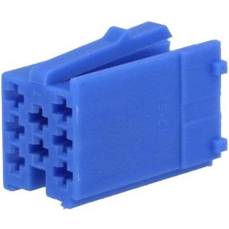 Fiche nue male mini ISO 8PIN bleu