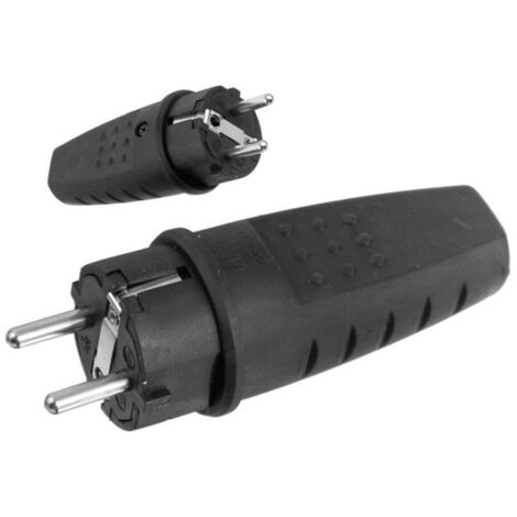 Fiche portable en caoutchouc UNI-SCHUKO D.3158L 250V