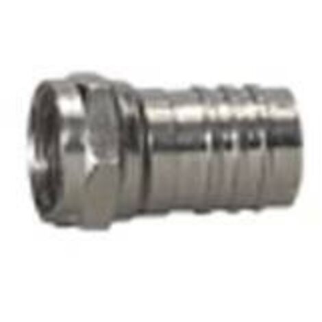 Fiche télévision type F mâle à sertir pour câble coaxial D.7mm LEGRAND 073995