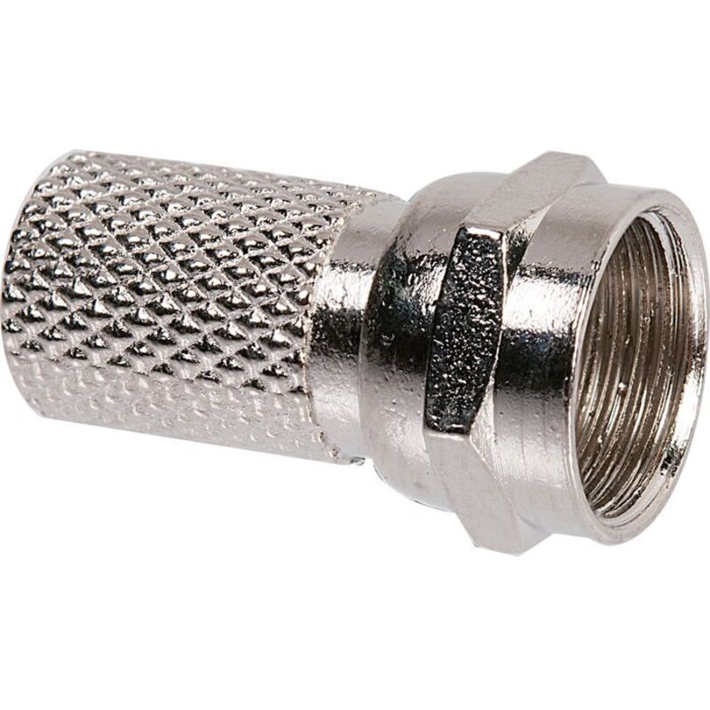 HB-DIGITAL Lot De 8 Fiches F De 8,2 Mm Avec Joint En Caoutchouc Plaqué Or Pour Câble D'antenne Coaxial, Câble De Couplement Satellite, Installations BK Massif HQ 4K UHD