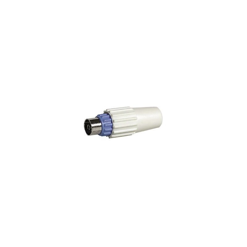 Fiche coaxiale droite diam&egrave;tre 9,52 mm Legrand - Droite
