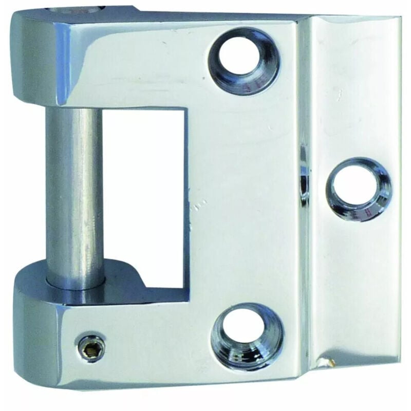 Assa Abloy - Fiche en applique pour porte verre 3206.3 feuillure 45 mm - chrome brillant - stremler