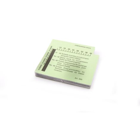 Fiches diagramme essence (50 pieces) pour compressiomètre AC 0100 - AC 0110 - CLAS Equipements