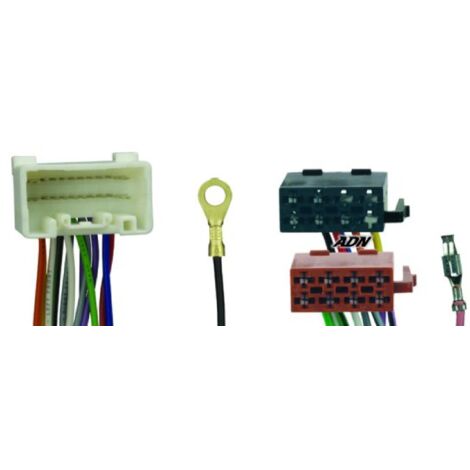 Fiches ISO Autoradio compatible avec Mitsubishi Pajero Montero sans nav. et ampli