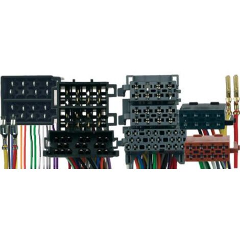 Fiches ISO Faisceau adaptateur Parrot compatible avec Opel 36 pins Mini ISO - Cable MUTE - RAC1905X