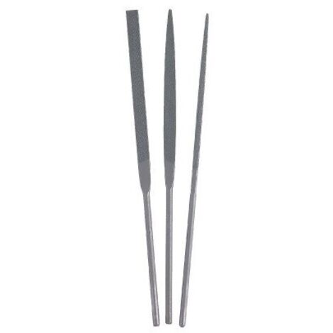 Fichier aiguille mob needle file set acier chrome 140 mm