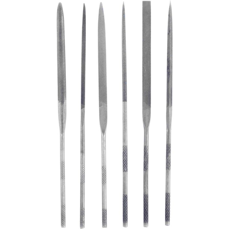 Bernstein 5-210 Needle Files Set In Plastic Wallet - 6 Piece