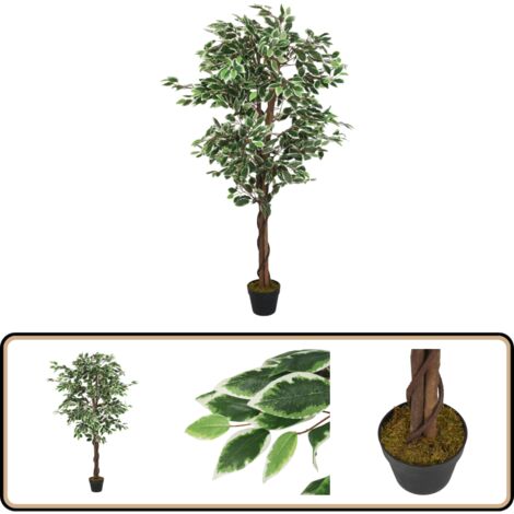 Ficus artificiel 1260 feuilles 200 cm vert - Ficus Artificiel - Plante Artificielle - Décoration Intérieure - Plante Verte - Maison Déco