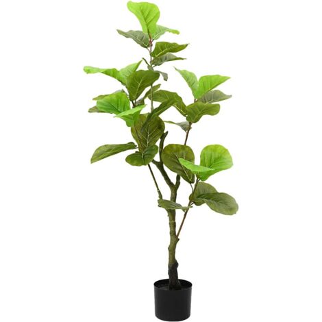 Ficus artificiel 30 feuilles 125 cm vert vidaXL