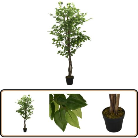 Ficus artificiel 756 feuilles 150 cm vert - Ficus Artificiel - Plante Artificielle - Décoration Intérieure - Plante Verte - Décoration Maison
