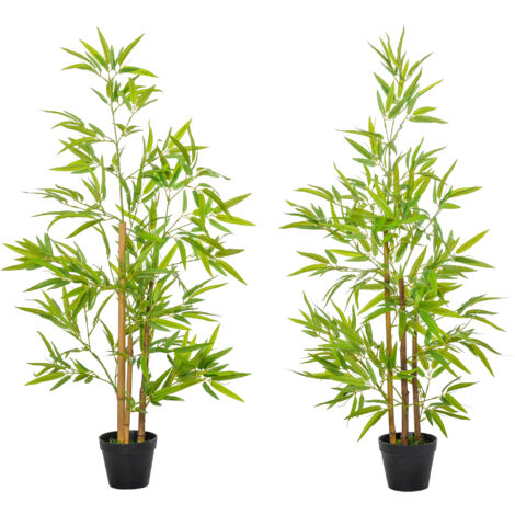 Ficus artificiel vert avec pot lesté