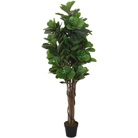 Ficus lyrata artificiel 232 feuilles 180 cm vert CFW507822