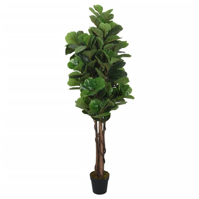 Vidaxl - Ficus lyrata artificiel 232 feuilles 180 cm vert