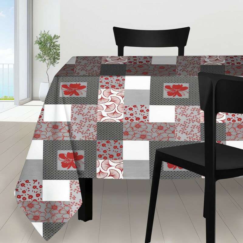 Soleil D Ocre - Nappe rectangle anti-tâches 140x300 cm fidji par Soleil d'ocre