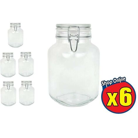 VASETTO Vetro 6 pezzi 250ml fiocco gruppo bormioli c/tappo marmellata  confettura