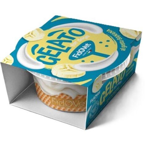 FidoVet Snack per cani al gelato Gelato 40 g - Gelato Banana 40 g