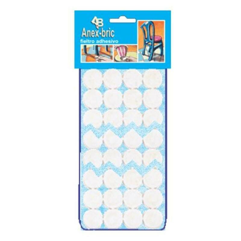

fieltro 8911 adhes finstock rollo 1 metro con discosx21mm blanco - Mibricotienda
