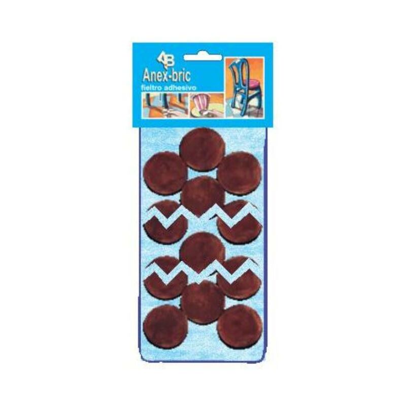 

fieltro 8932 adhes finstock rollo 1 metro con discosx31mm marron - Mibricotienda