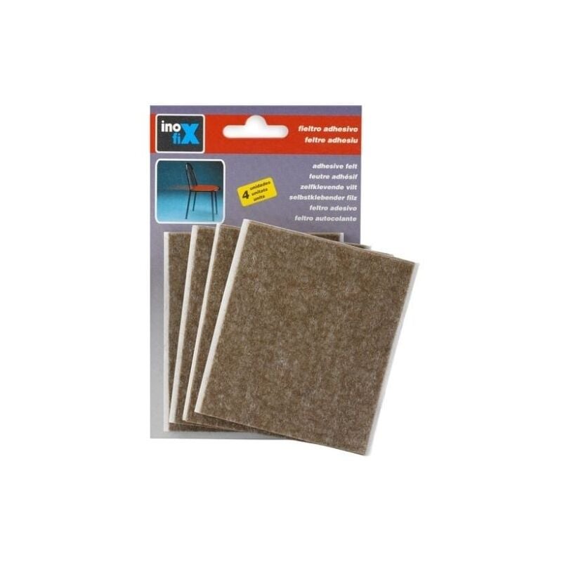 

Fieltro lana adhesivo 100x85mm Marrón 4018 - Inofix