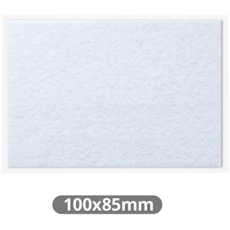 Fieltro adhesivo protector blanco 100x85mm