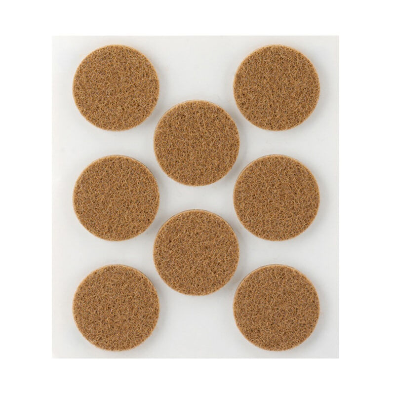 

Pack 8 fieltros marron sinteticos adhesivos diametro 27mm plasfix - Inofix