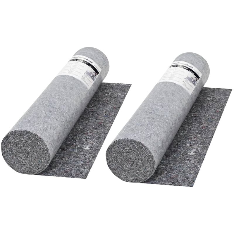 

Fieltro Antideslizante de Pintor Gris 50 m 280 g/m² 2 Unidades - Gris - Vidaxl
