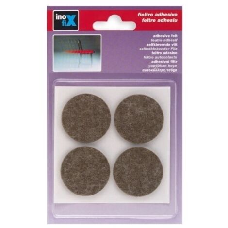 Fieltro lana adhesivo � 38mm Inofix Marr�n 4 figuras 4013