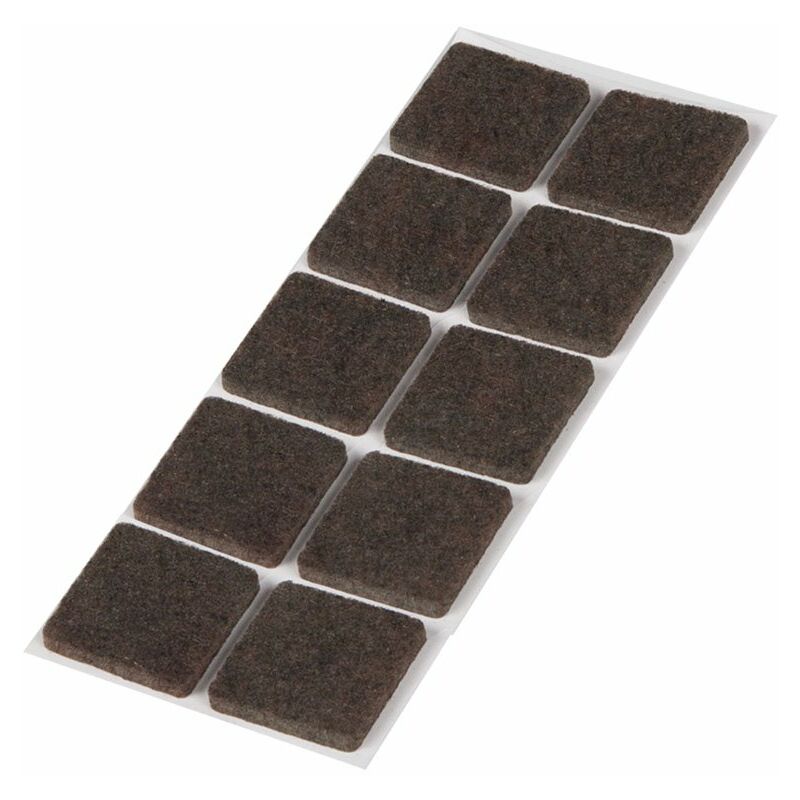 

FIELTRO MARRÓN. .10 UDS. 20x20 MM.