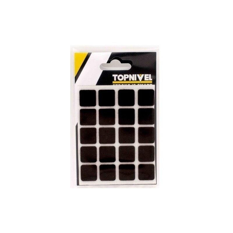 

Fieltro Proteccion 17X17Mm Adhesivo Cuadrado Marron 20 Pz - Nivel