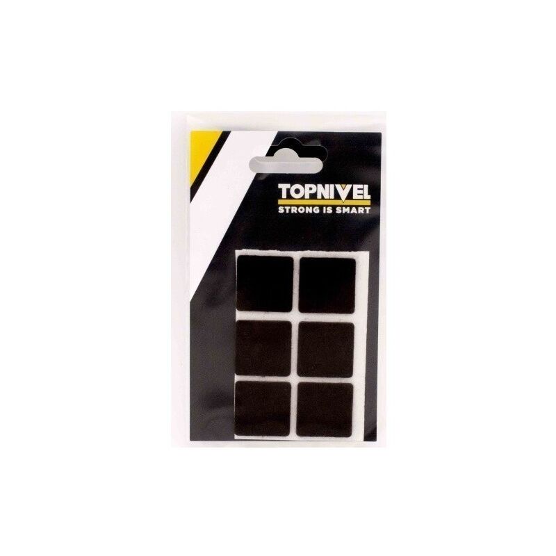 

Fieltro Proteccion 25X25Mm Adhesivo Cuadrado Marron 6 Pz - Nivel