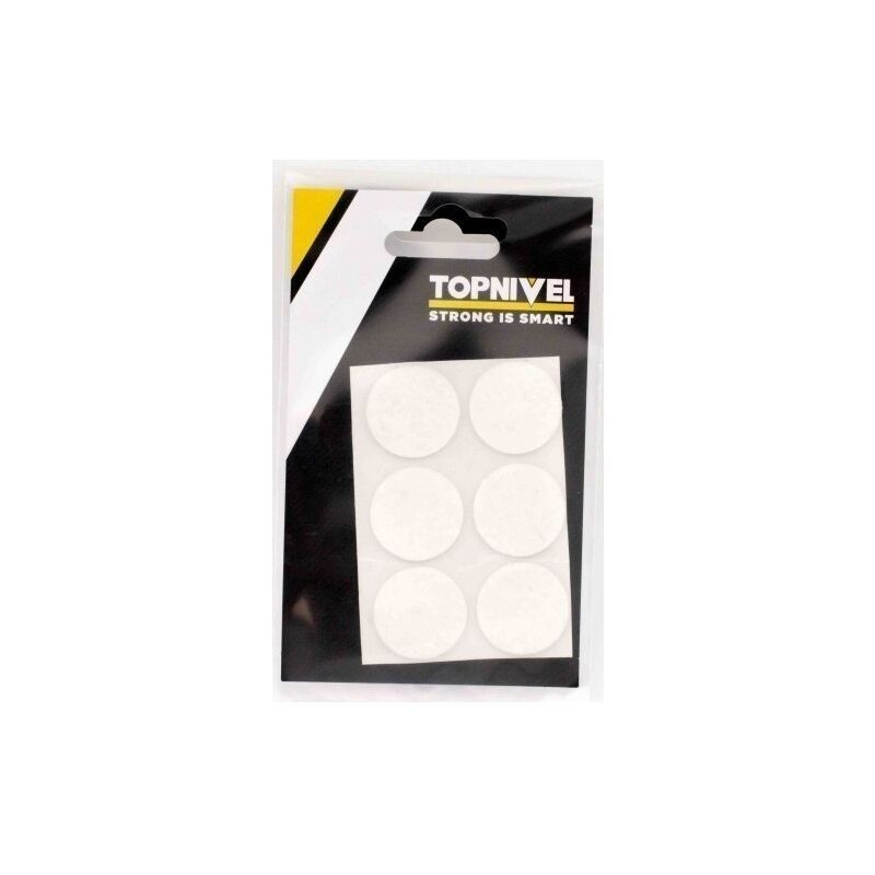 

Nivel - Fieltro Proteccion 26Mm Adhesivo Redondo Blanco 6 Pz
